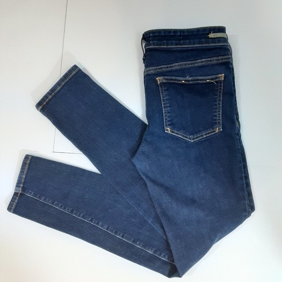 Anthropologie Pilcro & The Letterpress Dark Wash Skinny Jeans 28 Fit Serif - Picture 6 of 8